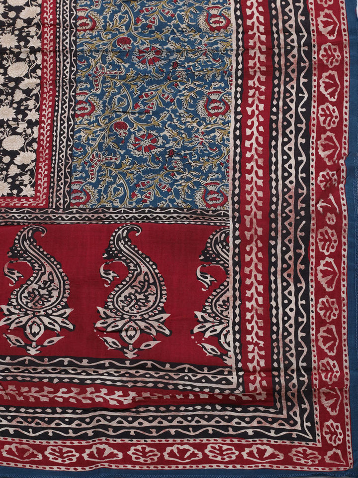 Printed Muslin Unstitched Suit With Pant &amp; Dupatta