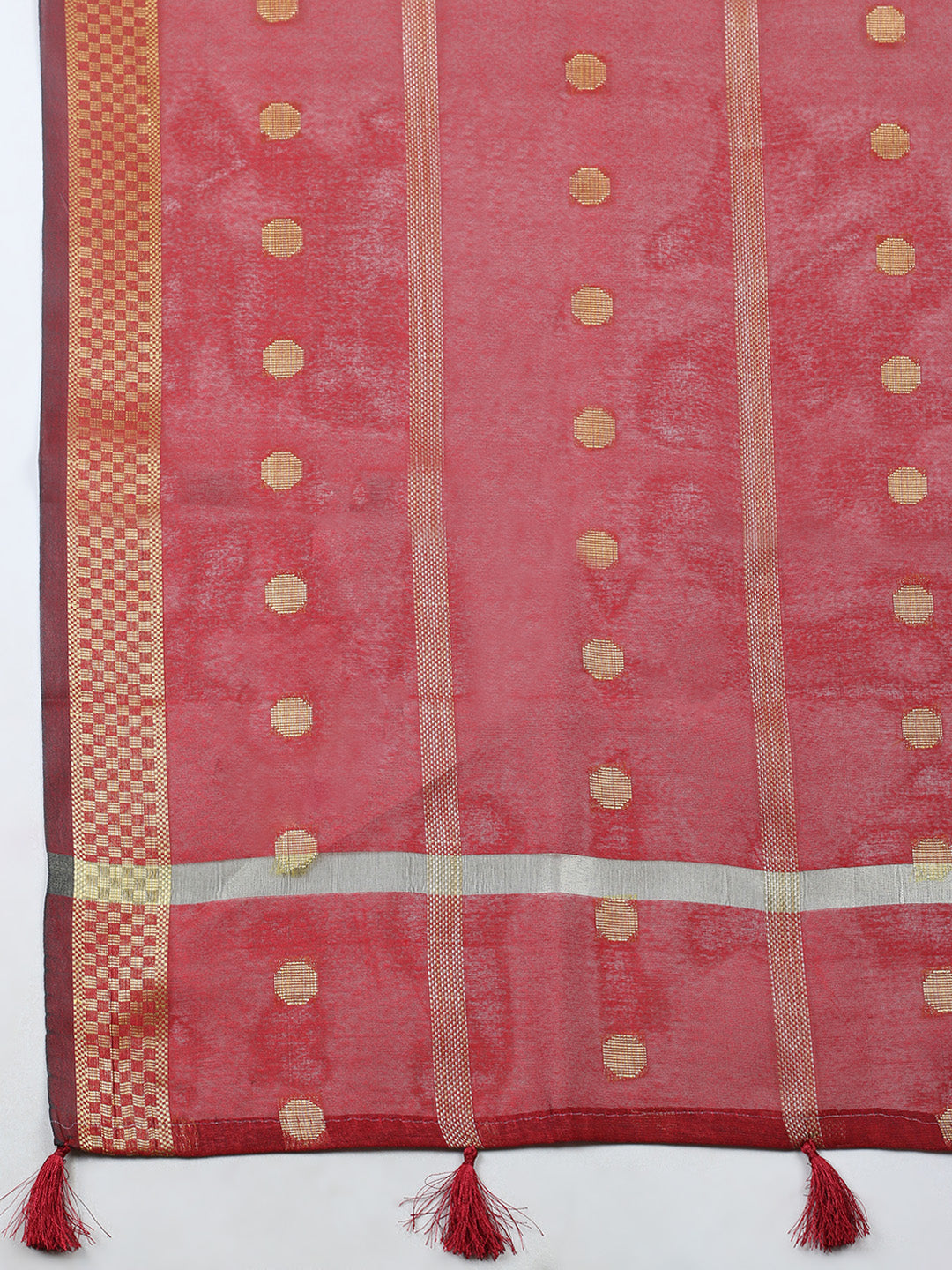 Banarasi Chanderi Unstitched Suit With Pant &amp; Dupatta