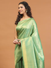 Zari Jaal Brocade Handloom Woven Saree