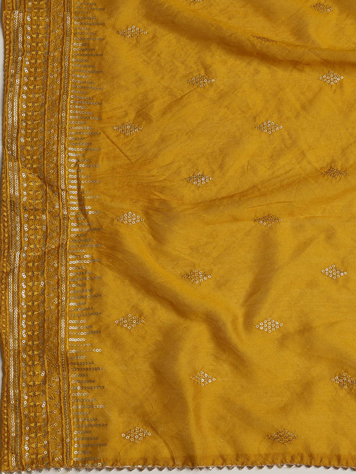 Neck Embroidered Cotton Blend Unstitched Suit With Dupatta