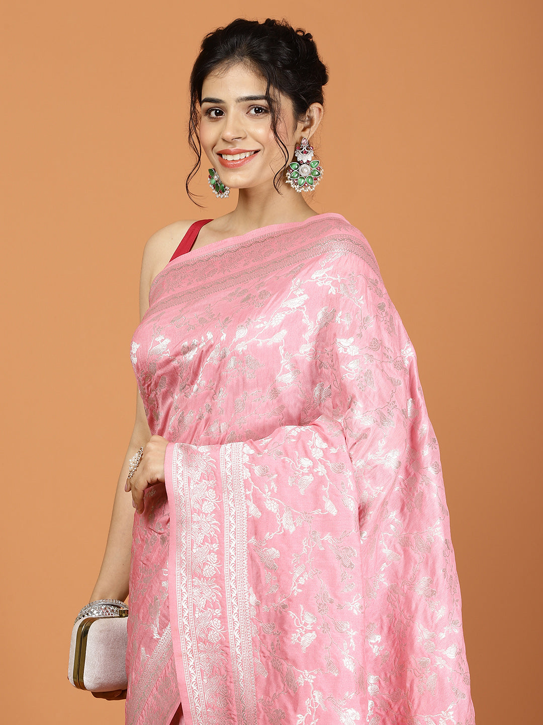 Khaddi Woven Art Silk Saree