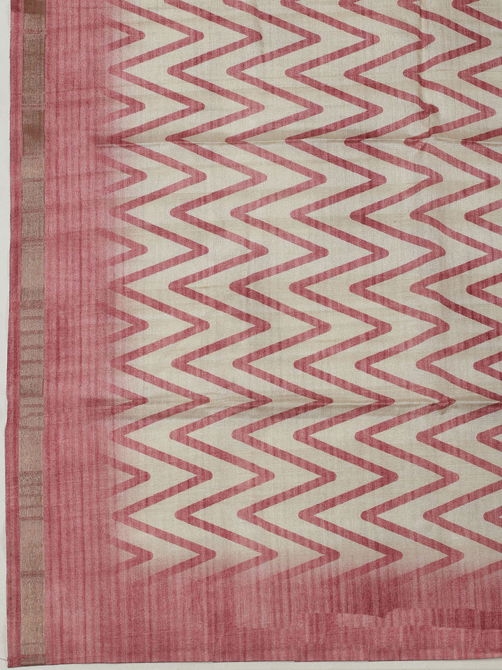 Embroidered Chanderi Unstitched Kurta With Pant &amp; Dupatta