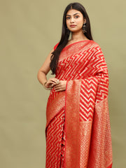 Zari Jaal Woven Handloom Saree