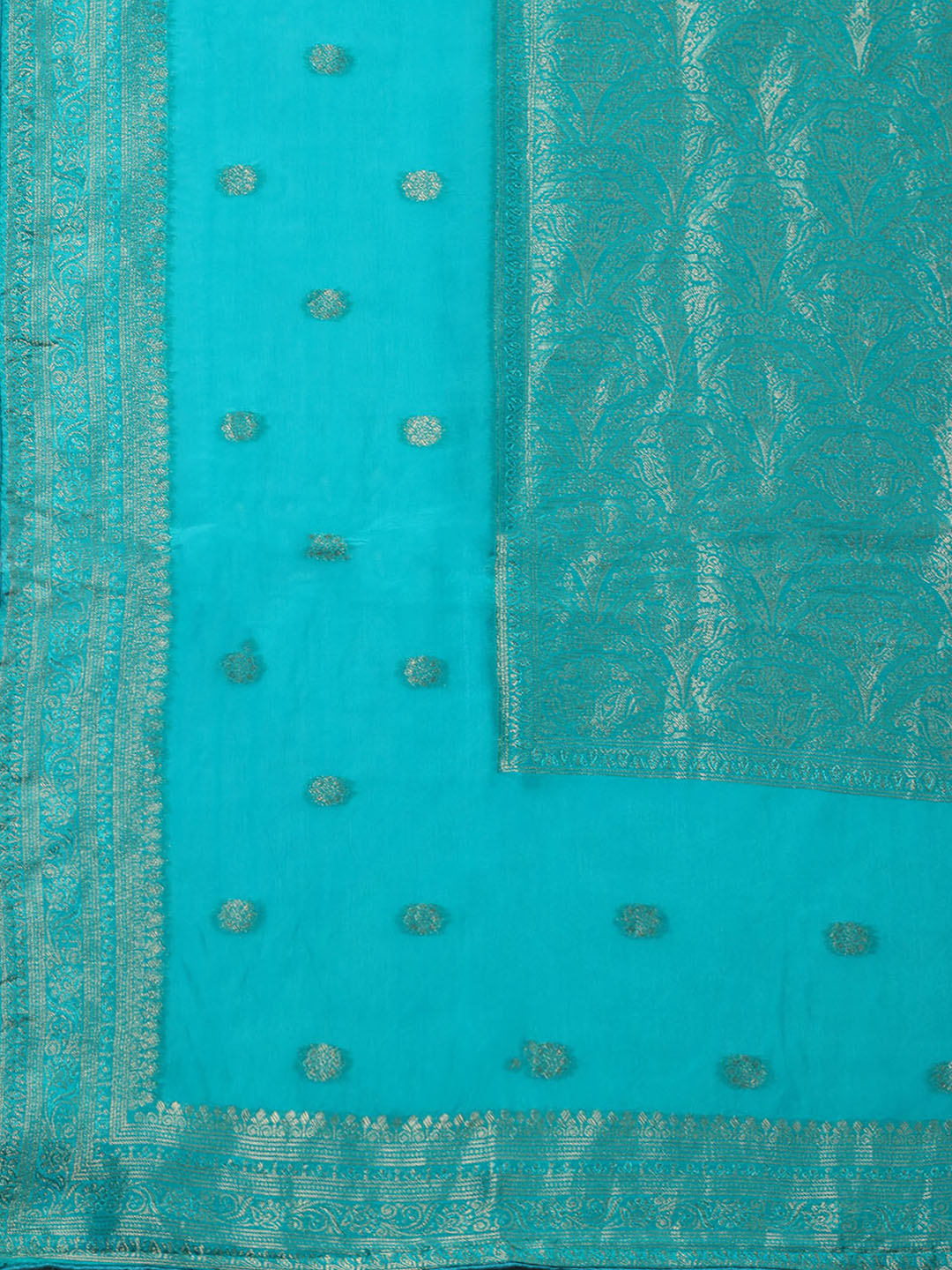 Woven Design Chanderi Unstitched Suit With Pant &amp; Dupatta