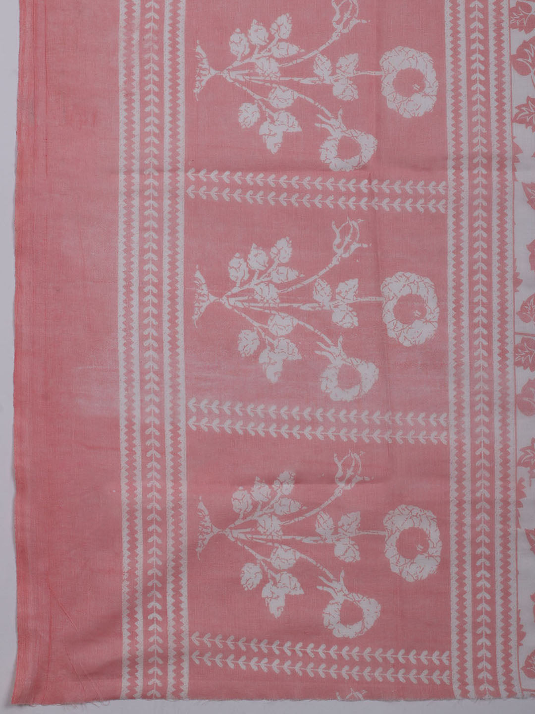Printed Cotton Blend Unstitched Suit With Dupatta