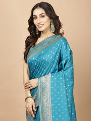 Stone Booti Banarasi Woven Saree