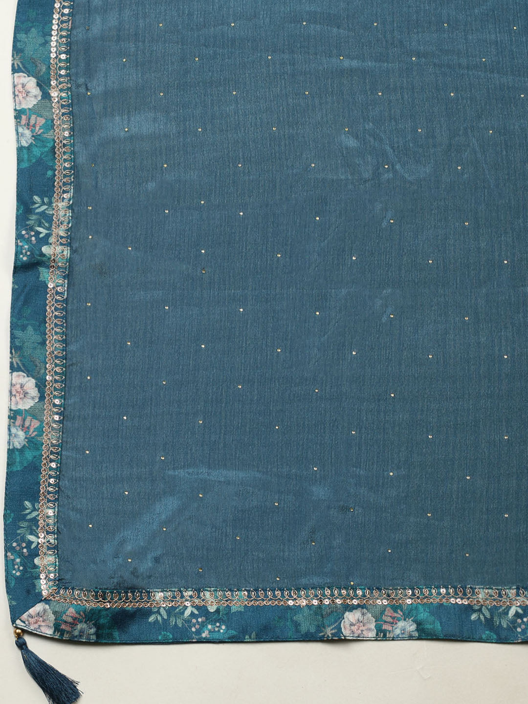 Printed Chinon Unstitched Suit With Pant &amp; Dupatta