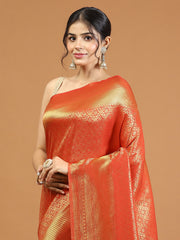 Zari Jaal Woven Art Silk Saree