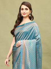 Zari Jaal Brocade Handloom Woven Saree