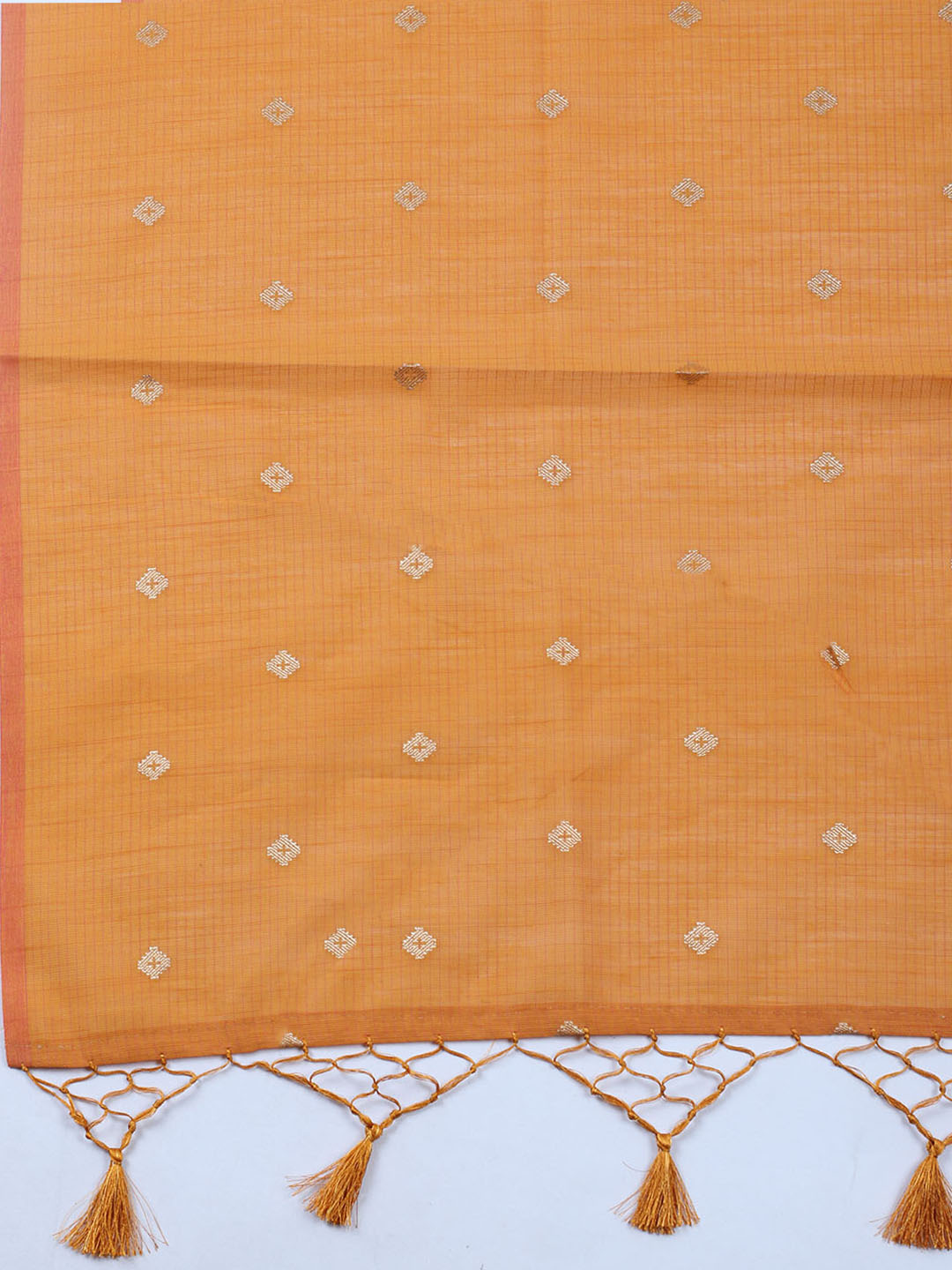 Embroidered Chanderi Unstitched Suit With Pant &amp; Dupatta
