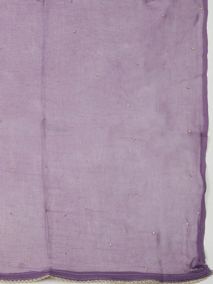 Woven Design Chanderi Unstitched Suit With Pant &amp; Dupatta