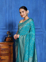 Zaari Jaal Crepe Saree
