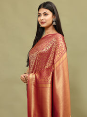 Zari Jaal Woven Handloom Saree