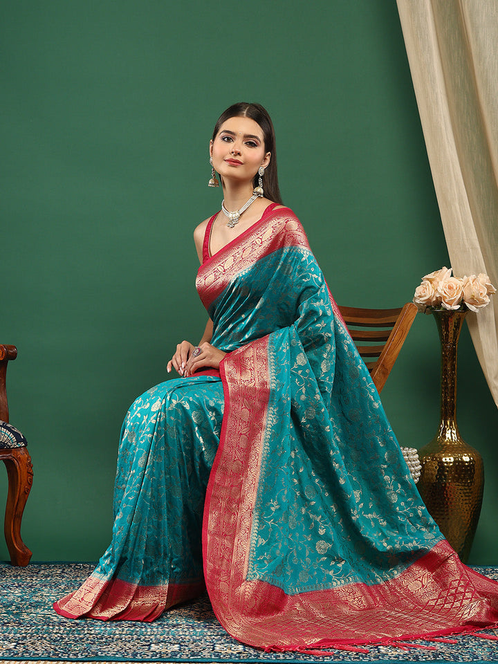 Plain Crepe Saree