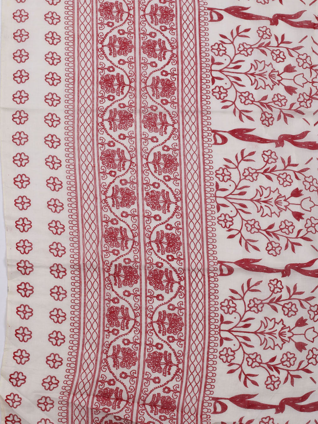 Neck Embroidered Cotton Blend Unstitched Suit With Dupatta