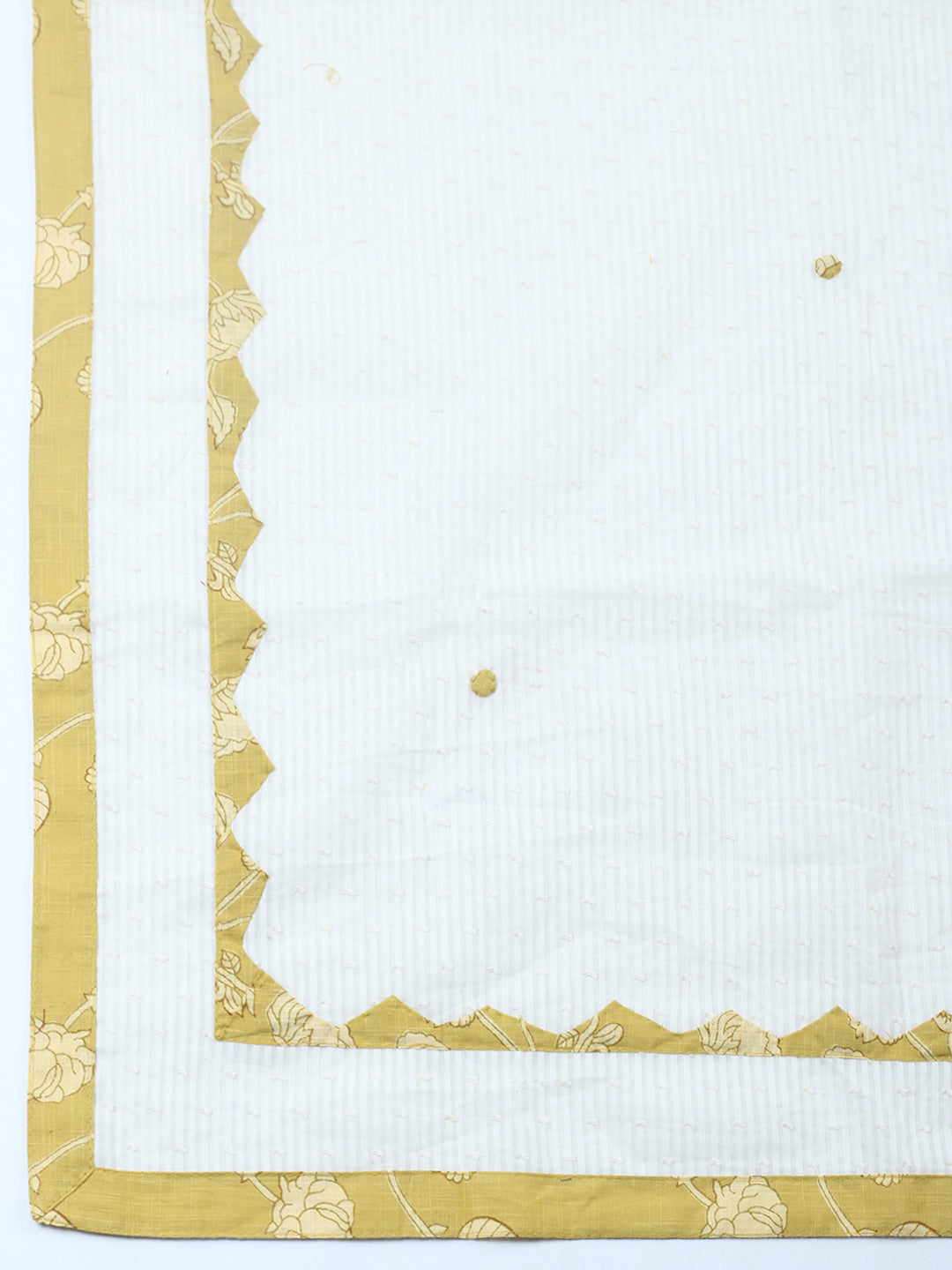 Embroidered Cotton Blend Unstitched Suit With Pant &amp; Dupatta