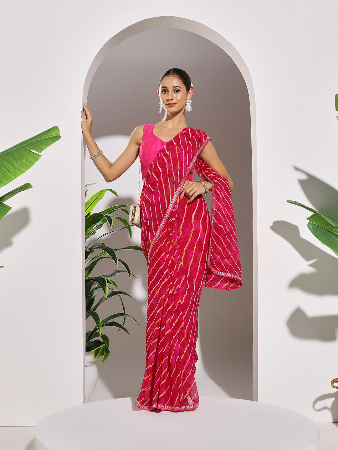 Printed Georgette Saree
