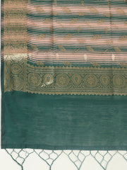 Woven Design Chanderi Unstitched Suit With Pant & Dupatta