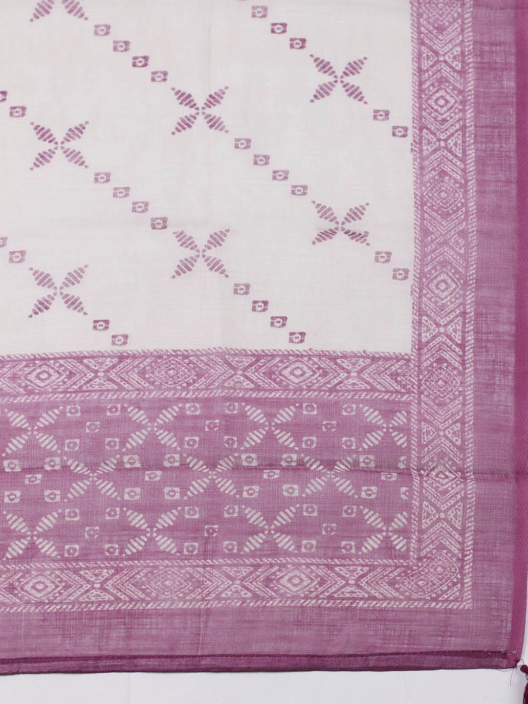 Embroidered Linen Blend Unstitched Suit With Pant &amp; Dupatta