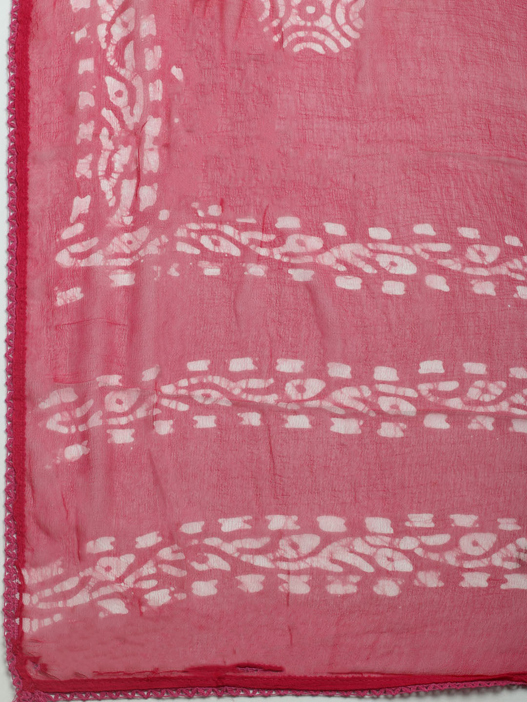 Printed Cotton Blend Unstitched Kurta With Pant &amp; Dupatta