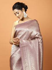 Zari Jaal Banarasi Woven Saree