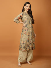 Printed Cotton Blend Kurta