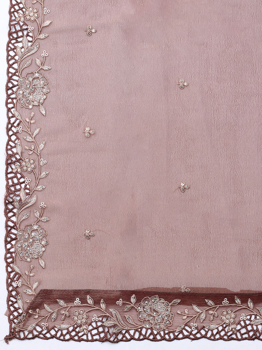 Embroidered Tissue Unstitched Suit With Dupatta
