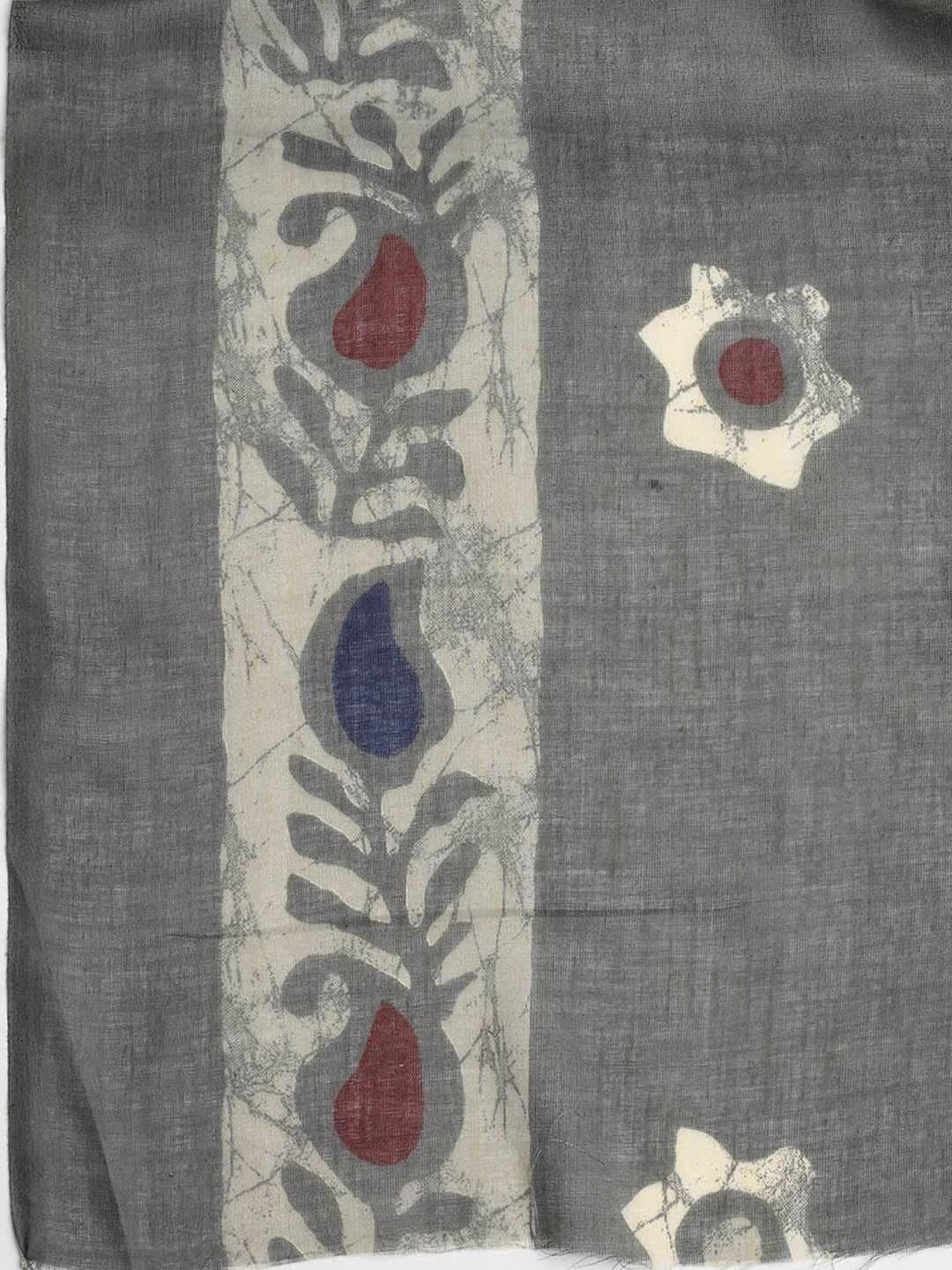 Printed Cotton Blend Unstitched Suit With Dupatta