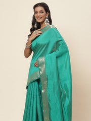 Plain Zari Border Art Silk Saree