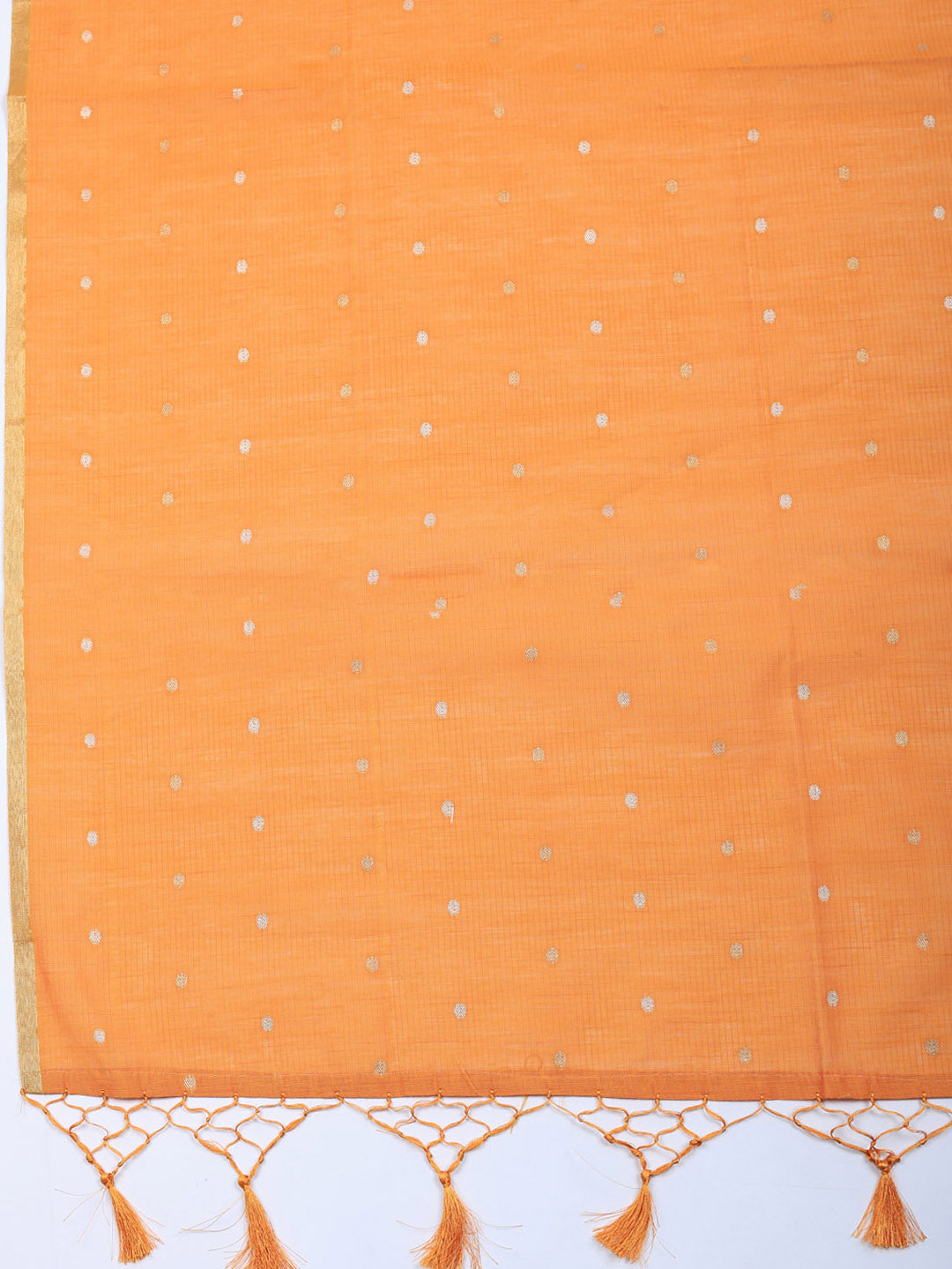 Embroidered Chanderi Unstitched Suit With Pant &amp; Dupatta