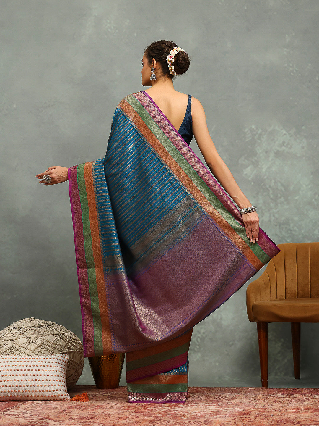 Wovn Border Art Silk Saree