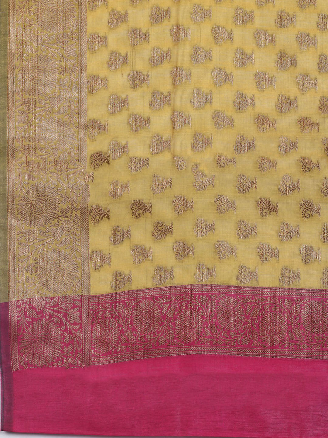 Woven Chanderi Unstitched Suit With Dupatta