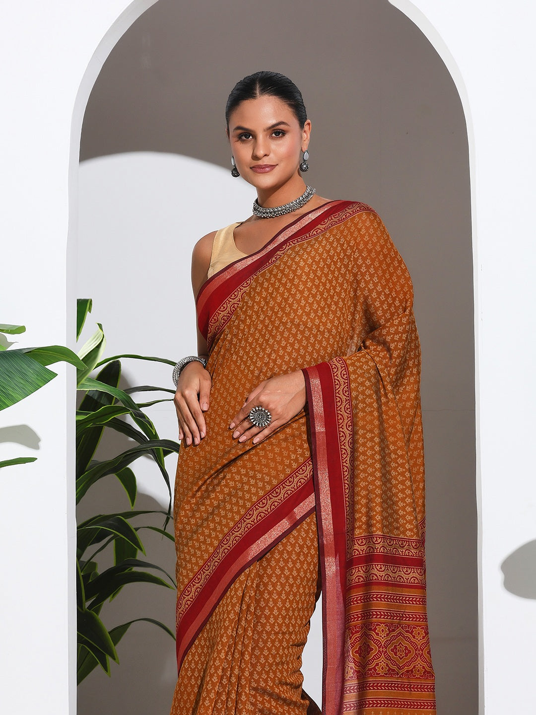 Digital Printed Art Silk Saree