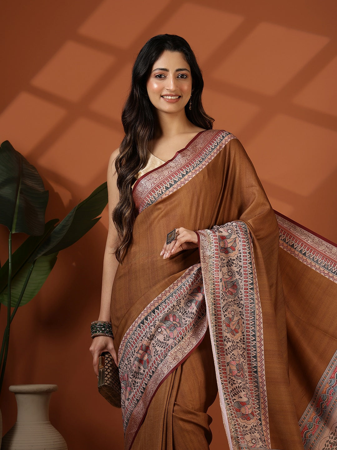 Printed Crepe Saree