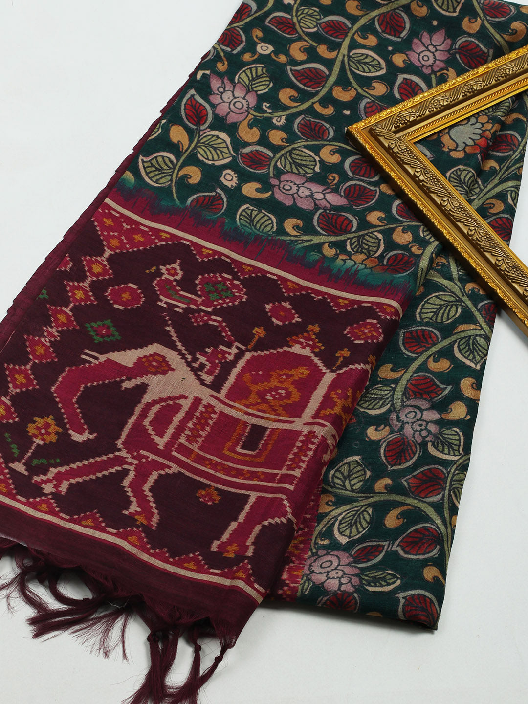Printed Tussar Saree
