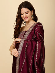 Embroidery Handloom Unstitched Suit Piece With Dupatta