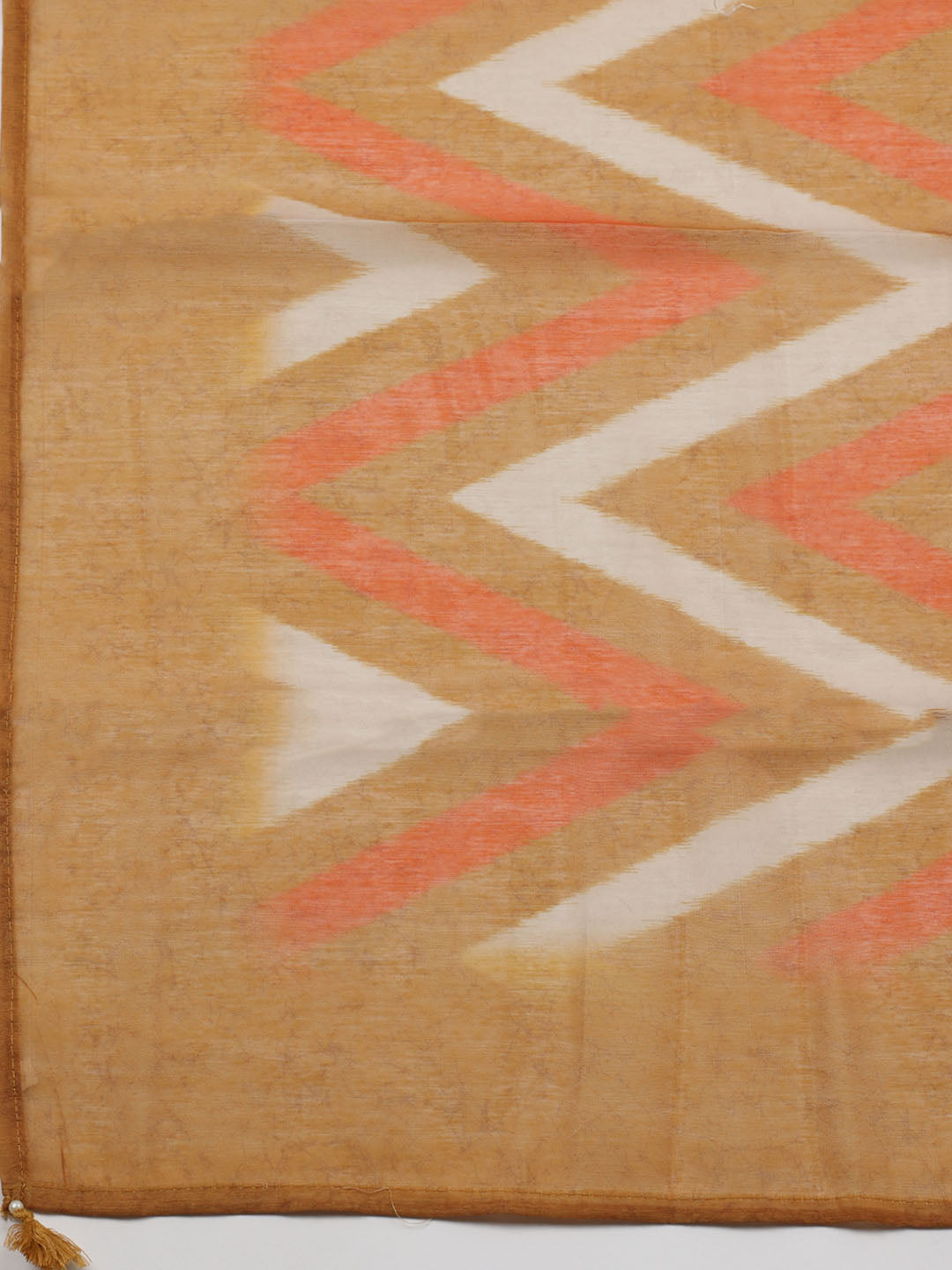 Embroidered Chanderi Unstitched Suit With Dupatta