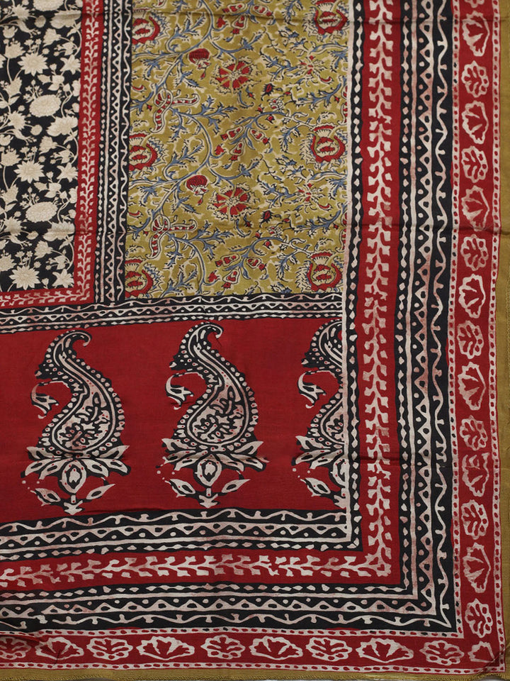 Printed Muslin Unstitched Suit With Pant &amp; Dupatta