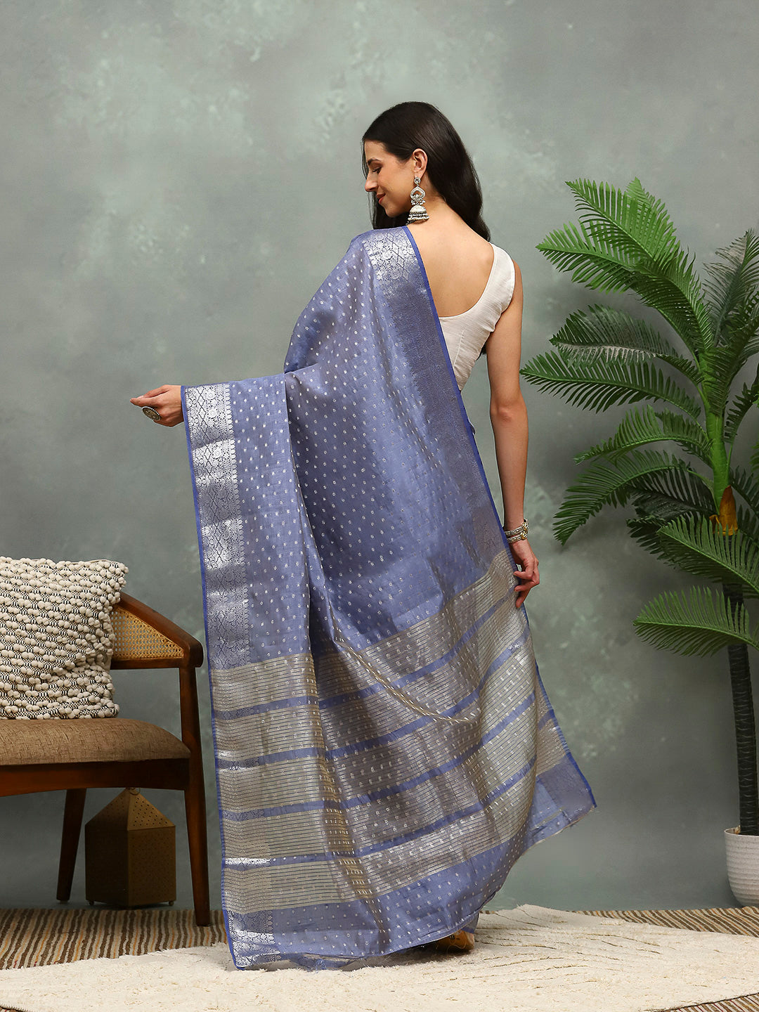 Zaari Border Art Silk Saree