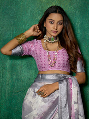 Printed Georgette Saree