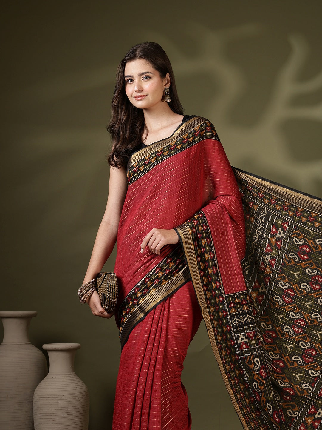 Digital Printed Art Silk Saree