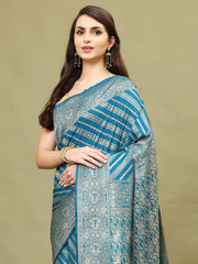 Zari Jaal Woven Handloom Saree