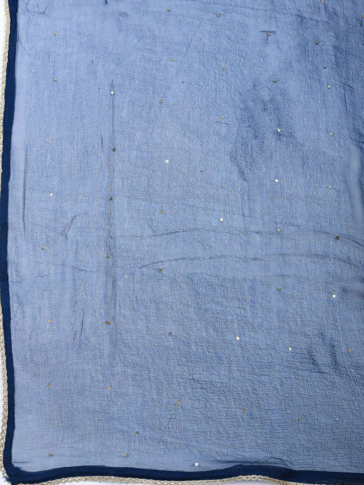Woven Design Chanderi Unstitched Suit With Pant &amp; Dupatta