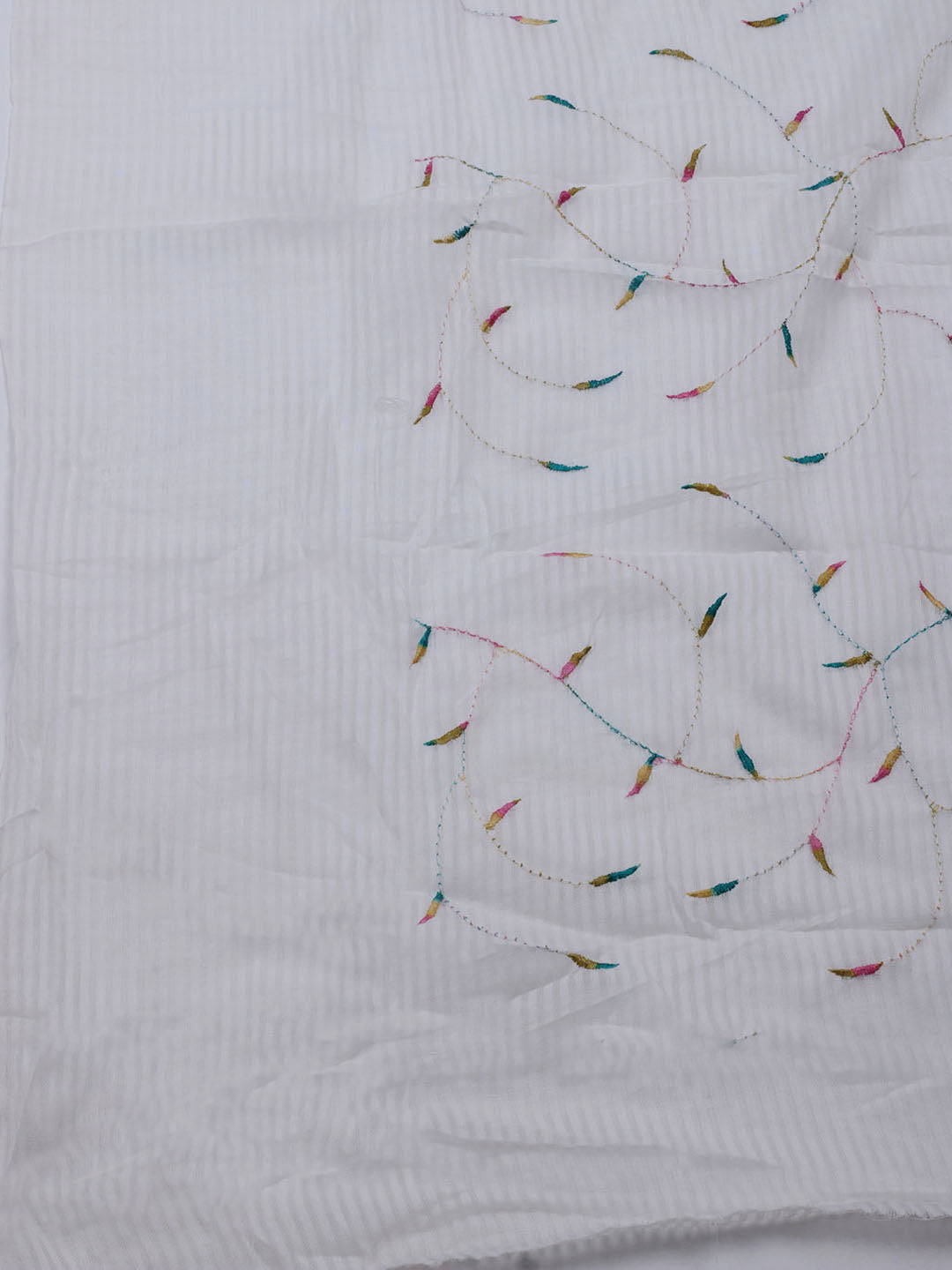 Printed Cotton Blend Unstitched Suit With Dupatta