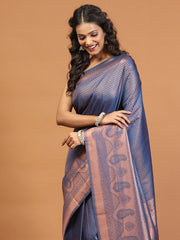 Zari Jaal Woven Handloom Saree