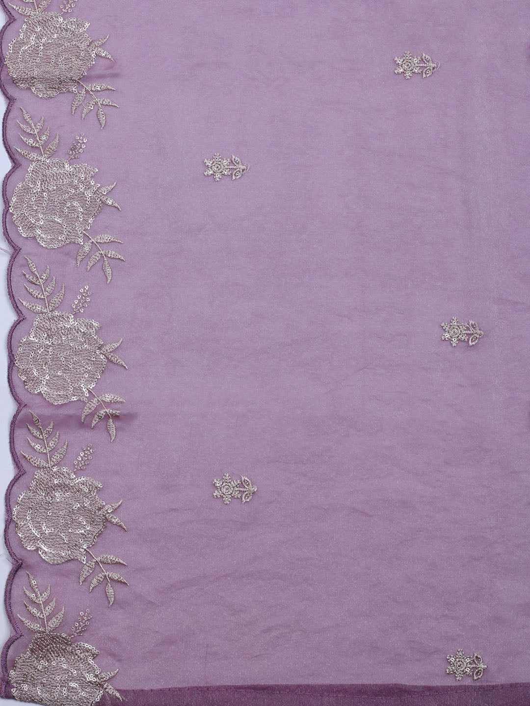 Embroidered Tissue Unstitched Suit With Dupatta