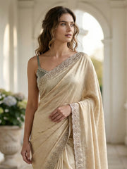 Embroidered Georgette Saree