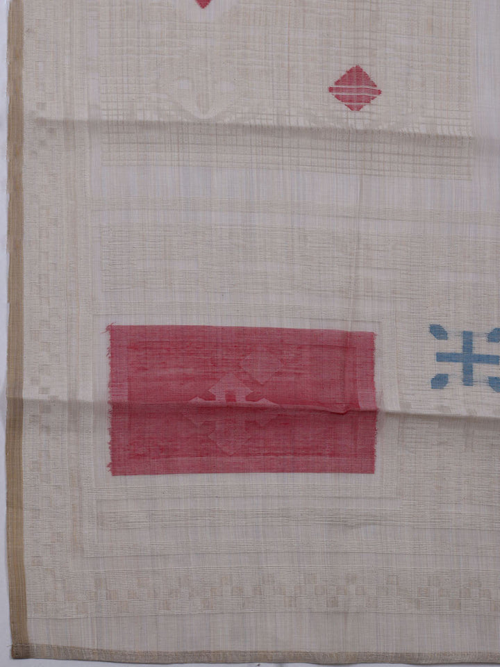 Embroidered Chanderi Unstitched Suit With Dupatta