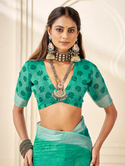 Digital Printed Cotton Saree