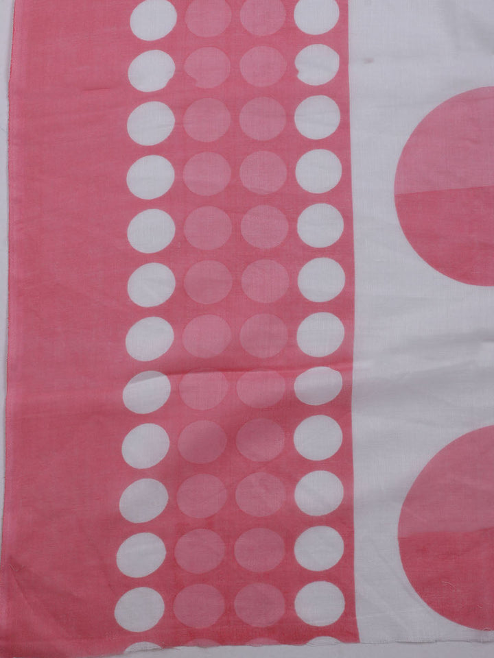 Printed Cotton Blend Unstitched Suit With Dupatta